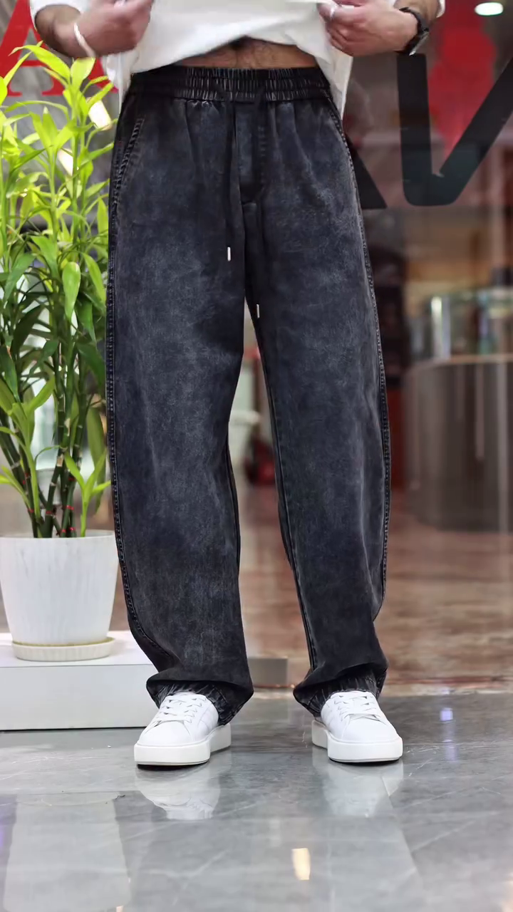 Men Baggy Jeans || Pure Cotton || Breathable Denim for All Season Comfort - Image 8