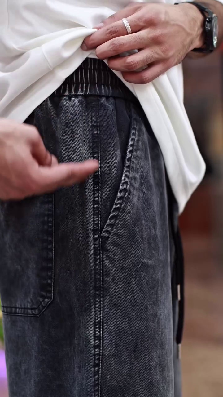 Men Baggy Jeans || Pure Cotton || Breathable Denim for All Season Comfort - Image 7