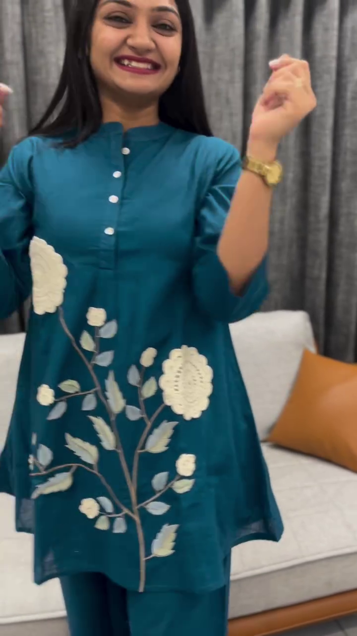 Girl's Floral Print Rayon Kurti - Image 6